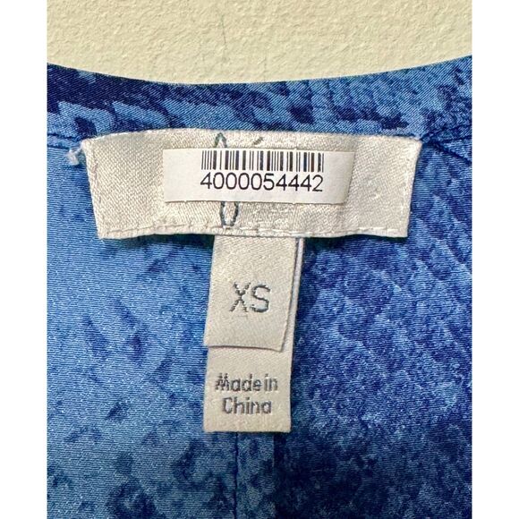 JOIE 100% Silk Blue Snakeskin Print Peri B Charmeuse Dress, Sz XS - Picture 10 of 12